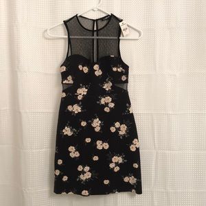 Express cocktail dress with floral print